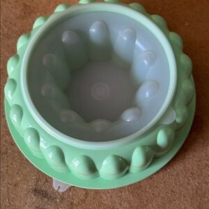 Vintage Green Tupperware Jello Mold
